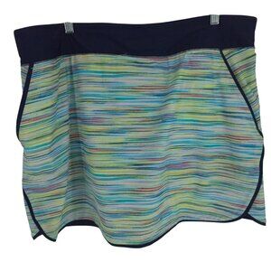 Lands' End Quick Dry Board Skort Swim Skirt Modest Beach Active Activewear 18